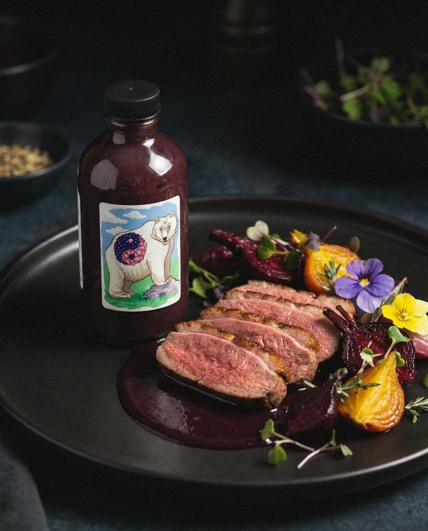 Benito's Hot Sauce seared duck breast