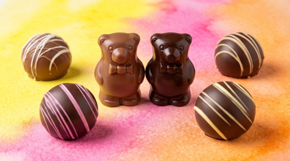 Birnn Chocolates milk and dark chocolate bears with truffles